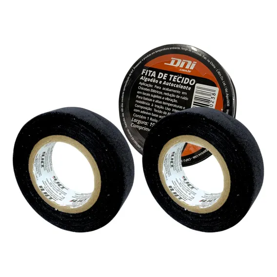 Kit 2 Fita Isolante Tecido 10m Chicote Elétrico Autocolante Foto 1