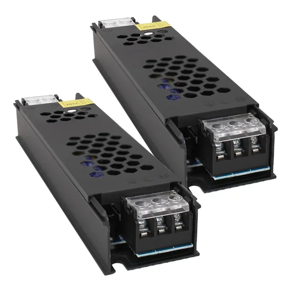 Kit 2 Fonte Chaveada 5a 60w 12v P/ Fita Led Som Capa Preta Foto 1