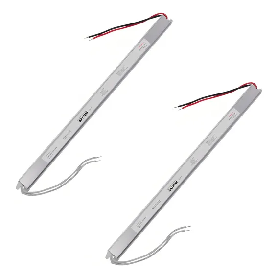 Kit 2 Fonte Fita De Led Drive Mini Slim 6ap 72w 12v Bivolt Foto 1