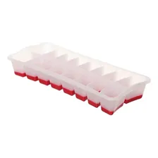 Kit 2 Formas De Gelo Flexivel Plastico Sanremo Cor Vermelho Foto  mini 1