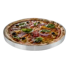 Kit 2 Formas Redonda Para Pizza De 20cm Em Alumínio Brotinho Cor Prateado Foto mini 4