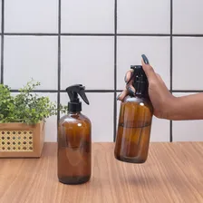 Kit 2 Frascos Vidro Âmbar Com Spray 480ml - Oikos Foto mini 4