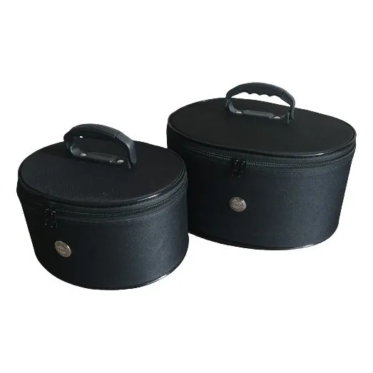 Kit 2 Frasqueira Maleta Necessaire Viagem Maquiagem Preta Cor Preto Foto 1