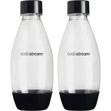 Kit 2 Garrafas Plásticas 500ml Pretas Sodastream Foto mini 1