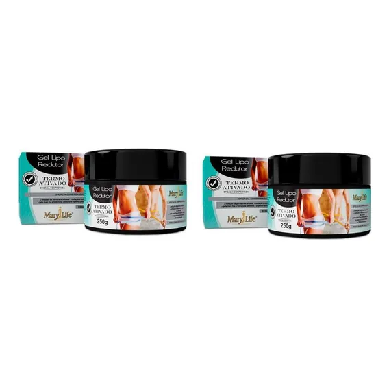 Kit 2 Gel Lipo Redutor 250g Mary Life Foto 1