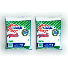 Kit 2 Gesso Lento Estuque Artesanato Linhal 1kg Cada Foto mini  2