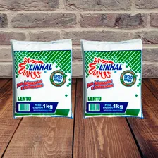 Kit 2 Gesso Lento Estuque Artesanato Linhal 1kg Cada Foto mini 4