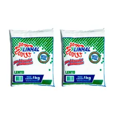 Kit 2 Gesso Lento Estuque Artesanato Linhal 1kg Cada Foto  mini 1