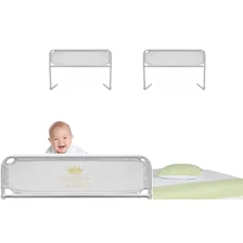 Kit 2 Grades Proteção Cama Bebês Crianças Idosos Resistente Cor Branco Foto mini 4
