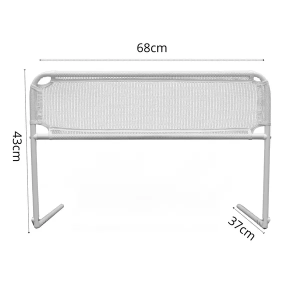 Kit 2 Grades Proteção Cama Bebês Crianças Idosos Resistente Cor Branco Foto 1