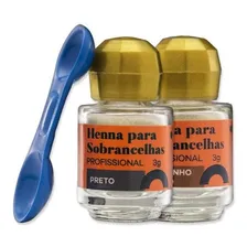 Kit 2 Hennas 3g Para Sobrancelhas Della E Delle Com Medidor Cor Foto mini 1