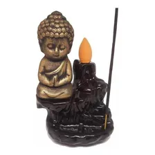 Kit 2 Incensários Rocha Buda Bronze Envelhecido + 10 Cones Foto mini  2