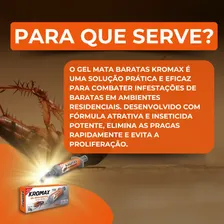 Kit 2 Inseticida Mata Baratas Gel Kromax Krodec | Lojão do Ferro Foto mini 4