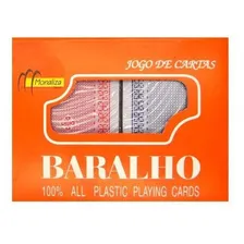 Kit 2 Jogo De Baralho Azul E Vermelho Dois Jogos Poker Truco Foto mini 2