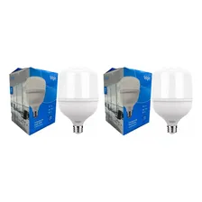 Kit 2 Lâmpada Led Bulbo 50w Alta Potência E27 Bivolt 6500k Foto  mini 1