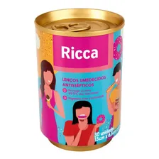 Kit 2 Latinhas Lenços Umedecidos Antisséptico 60un Ricca Foto mini 4
