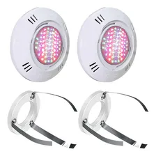 Kit 2 Led Piscina Smd 5w Rgb + Adaptador Com Garras Sodramar 12v Foto mini 1