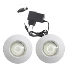 Kit 2 Leds De Piscina 9w Branco + Fonte 2a Completo Economia 12v Foto mini 1