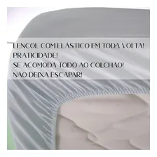 Kit 2 Lençol Casal 30cm Altura C Elástico Malha 100% Algodão Cor Cores Desenho Do Tecido Kit 2 Lençois Foto mini 4
