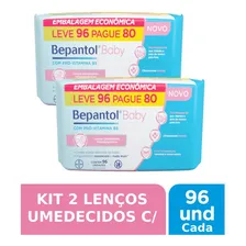 Kit 2 Lenços Umedecidos Hipoalergênicos 96un cada - Bepantol Foto  mini 1