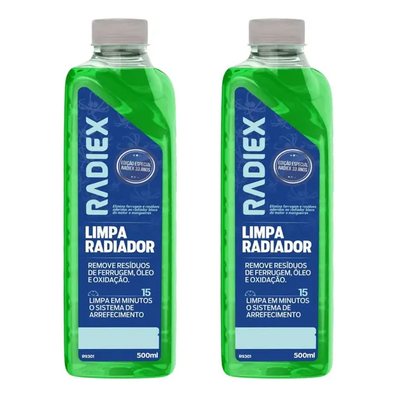 Kit 2 Limpa Radiador Radiex R9301 Elimina Oxidação - 500ml Foto 1