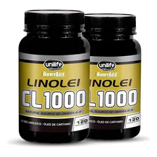 Kit 2 Linolei Cl 1000 Óleo De Cártamo Unilife 120 Cápsulas. Sabor Sem sabor Foto mini 1