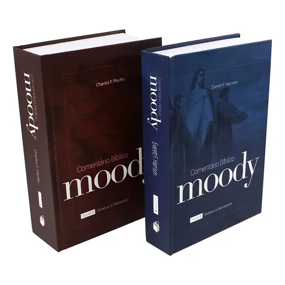 Kit 2 Livros Bíblico Moody Vol.1 E Vol.2 Completo Foto 1