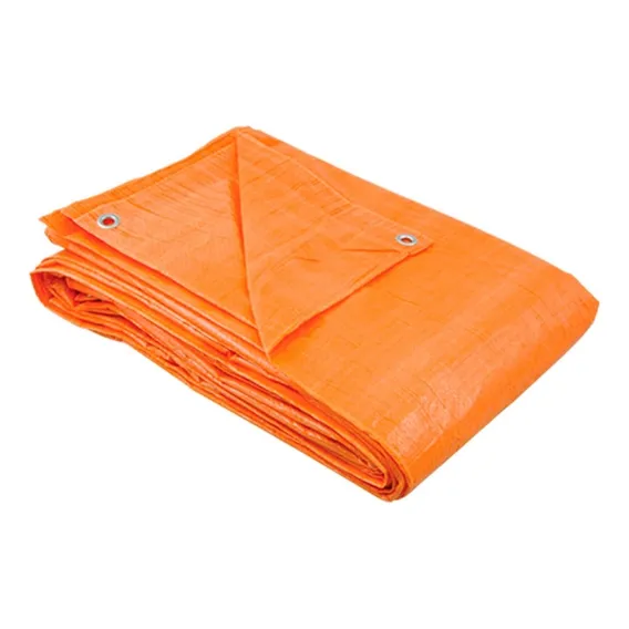 Kit 2 Lona Laranja 2x2m + 1 Lona 5x3 Azul 100 Micras 70g/m2 Foto 1