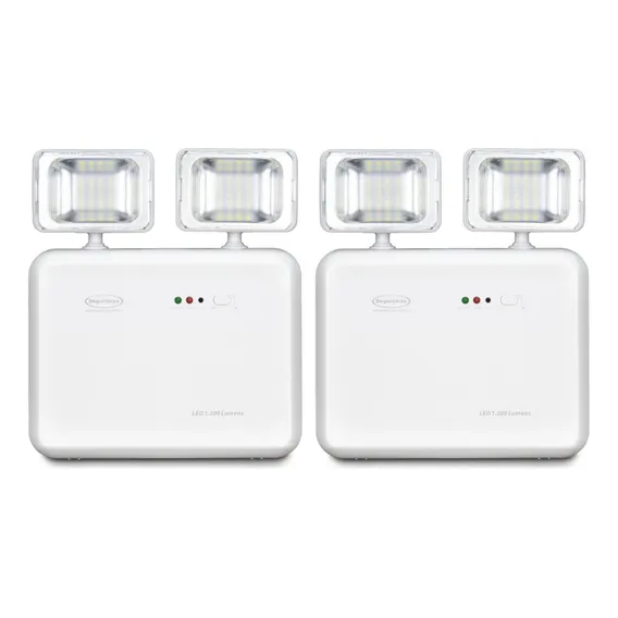 Kit 2 Luminária De Emergência 1200 Lumens 2 Faról Segurimax Foto 1