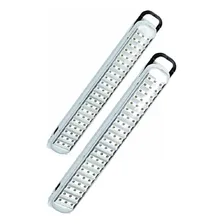 Kit 2 Luminárias Emergência Recarregável 63 Leds Cordinha Foto mini 1