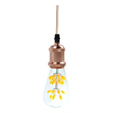 Kit 2 Luminárias Pendente Com Lâmpadas Led Vintage Pêra Foto mini  2