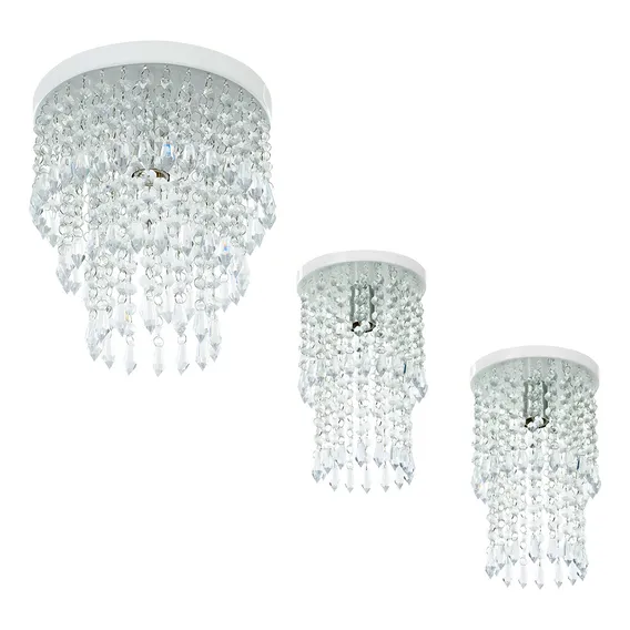 Kit 2 Lustre Plafon Spark + Lustre Plafon Manucrillic Branco 110v/220v Foto 1