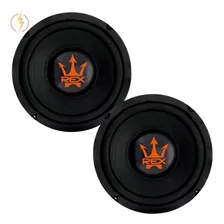 Kit 2 Magnum Auto Falante Subwoofer Rex 8 Polegadas 650w Rms Cor Preto Foto  mini 1