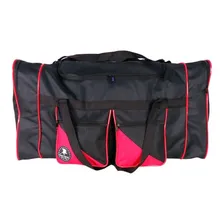 Kit 2 Mala Bolsa De Viagem Sacola De Viagem Grande Cor Preto c /Vermelho Liso Foto mini 4