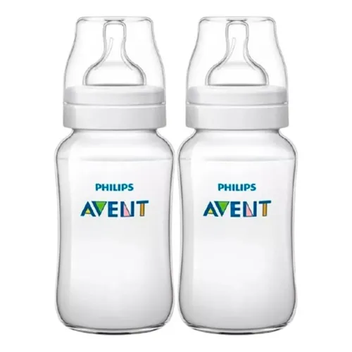 Kit 2 Mamadeira Classica Anticolica Philips Avent 260ml Foto 1