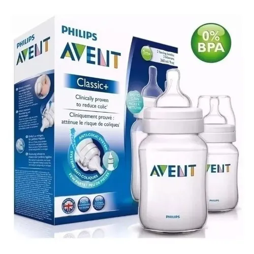 Kit 2 Mamadeiras 125/260ml Classic Cristal - Philips Avent Foto 1