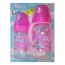 Kit 2 Mamadeiras Com Alça Oceano Rosa Lolly 12365-01-rs Foto mini 1