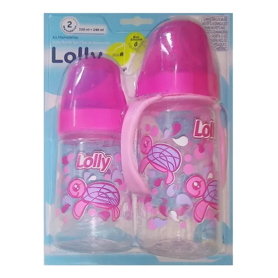 Kit 2 Mamadeiras Com Alça Oceano Rosa Lolly 12365-01-rs Foto 1
