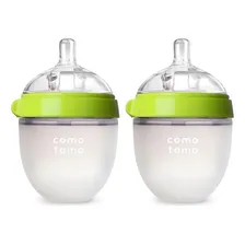 Kit 2 Mamadeiras Comotomo Verde 150ml Com Bico 0+ Foto mini 2