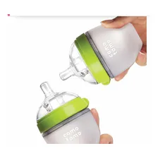 Kit 2 Mamadeiras Comotomo Verde 150ml Com Bico 0+ Foto mini 3