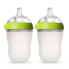 Kit 2 Mamadeiras Comotomo Verde 250ml Com Bico 3m Foto mini  2