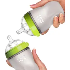 Kit 2 Mamadeiras Comotomo Verde 250ml Com Bico 3m Foto  mini 1