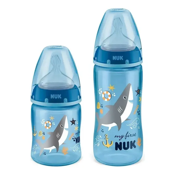 Kit 2 Mamadeiras My 1st 150/300ml First Choice Azul Nuk Foto 1