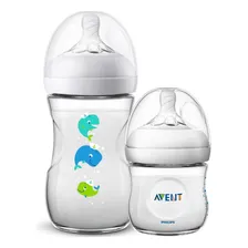 Kit 2 Mamadeiras Petala 125/260ml Baleia Philips Avent Foto mini 1