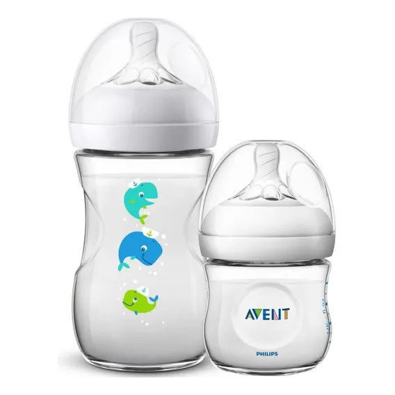 Kit 2 Mamadeiras Petala 125/260ml Baleia Philips Avent Foto 1