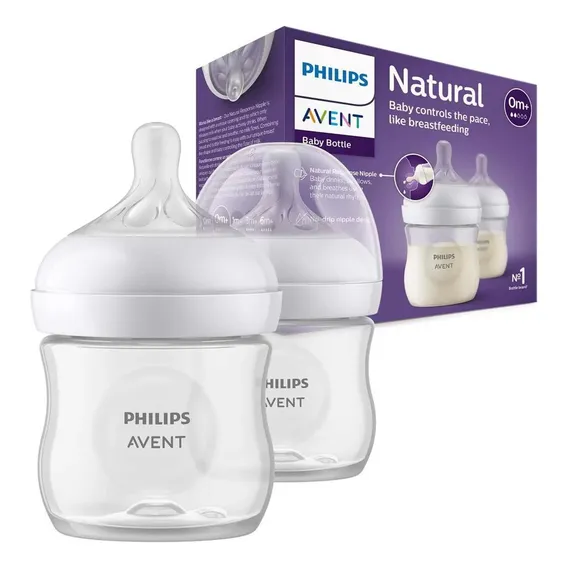 Kit 2 Mamadeiras Pétala 3.0 125ml Philips Avent 0m+ Cor Único Foto 1