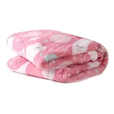 Kit 2 Manta Cobertor Microfibra Infantil Bebê Estampada Cor Menina Foto mini  3