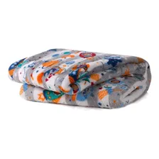 Kit 2 Manta Cobertor Microfibra Infantil Bebê Estampada Cor Menino Foto mini 4