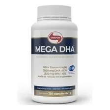 Kit 2 Mega Dha 1500mg Dha E 300mg Epa (120 Caps) - Vitafor Foto mini  2