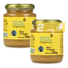 Kit 2 Mel Cremoso Orgânico Fazenda Vale Das Palmeiras 300g Foto mini 1